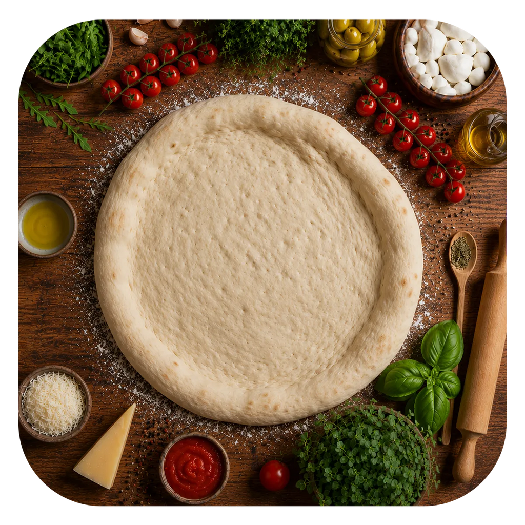 Pizza Base - 6 pizzas - Buy 5, Get 1 Free - Different Sizes - Frozen
