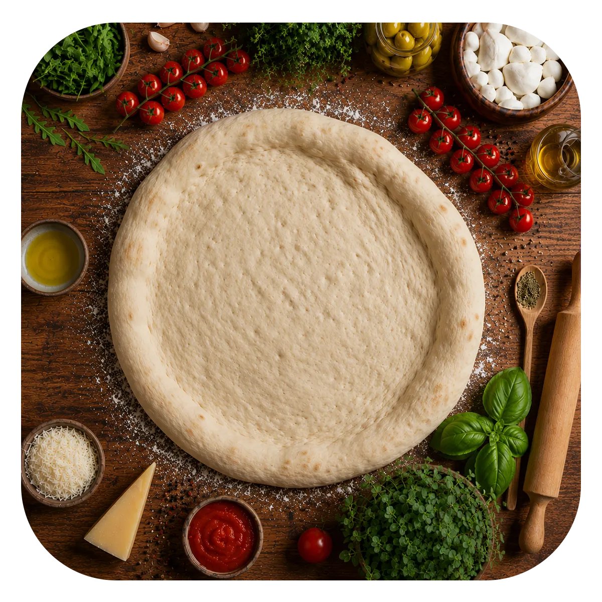 Pizza Base - 6 pizzas - Buy 5, Get 1 Free - Different Sizes - Frozen