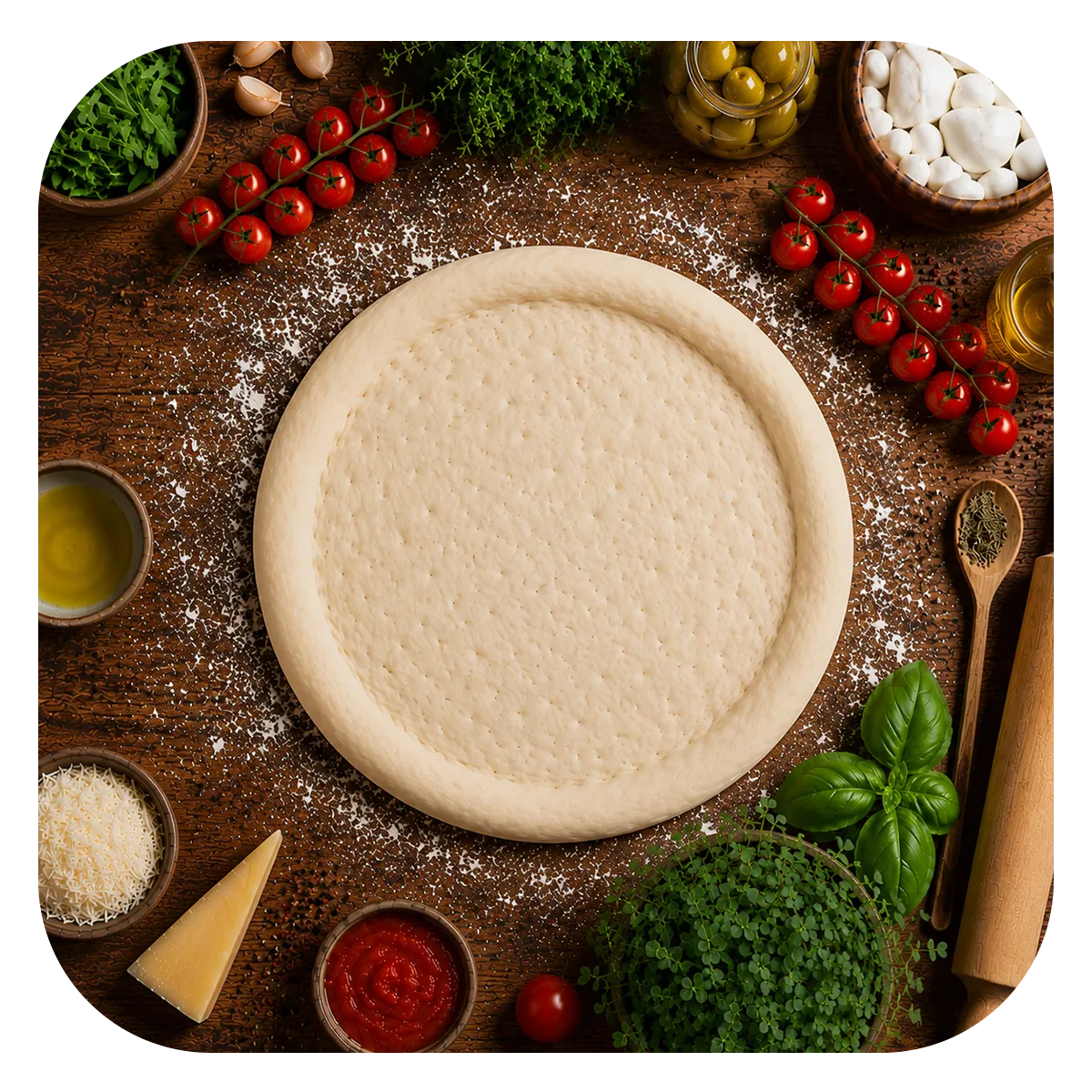 Mini Pizza Base - 10 pcs - One Size - Frozen