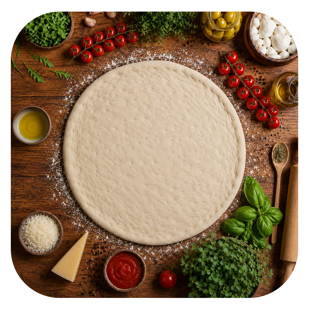 Pizza Base - 6 pizzas - Buy 5, Get 1 Free - Different Sizes - Frozen